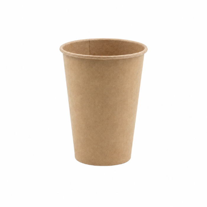 Kubek jednościankowy kraft, fi 70 mm, 180 ml - 100 sztuk