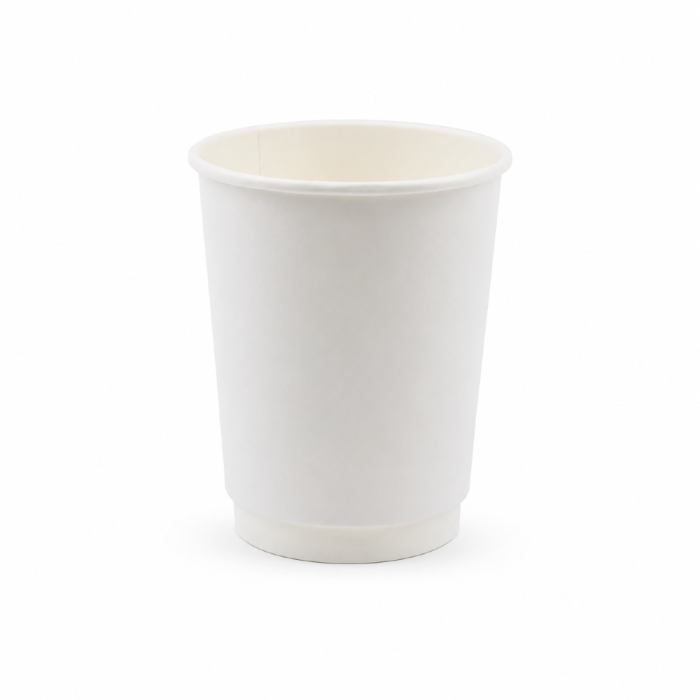 Kubek papierowy, biały, fi 90 mm, 300 ml - 50 sztuk