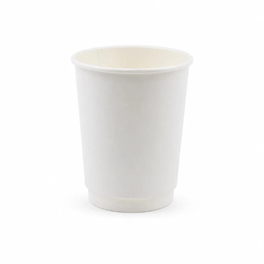 Kubek papierowy, biały, fi 90 mm, 300 ml - 50 sztuk