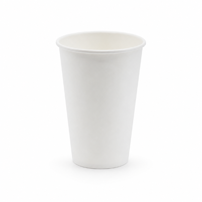 Kubek jednościankowy biały, fi 70 mm, 180 ml - 100 sztuk