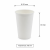 Kubek jednościankowy biały, fi 70 mm, 180 ml - 100 sztuk