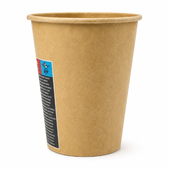 Kubek 300 ml PAP/PE, fi 90 mm kraft - 50 szt.