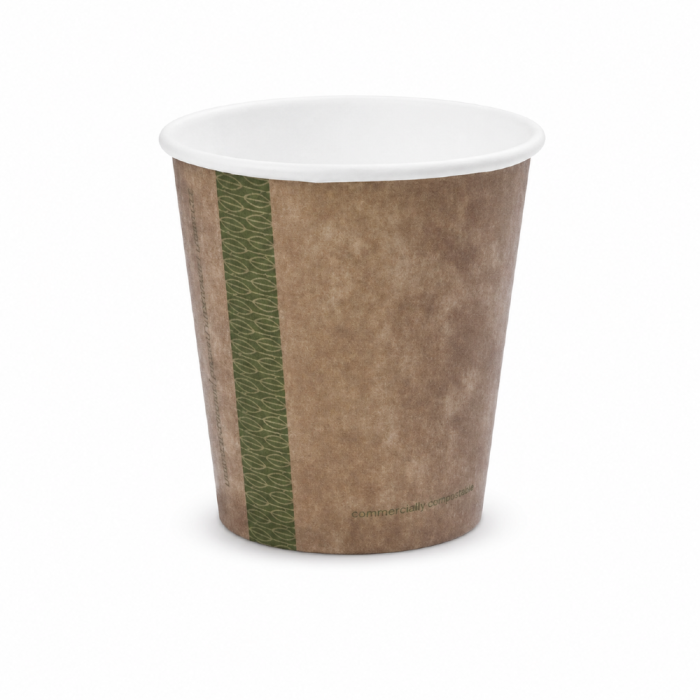 Kubek papierowy jednowarstwowy kraft 280 ml fi 89 mm - 50 sztuk