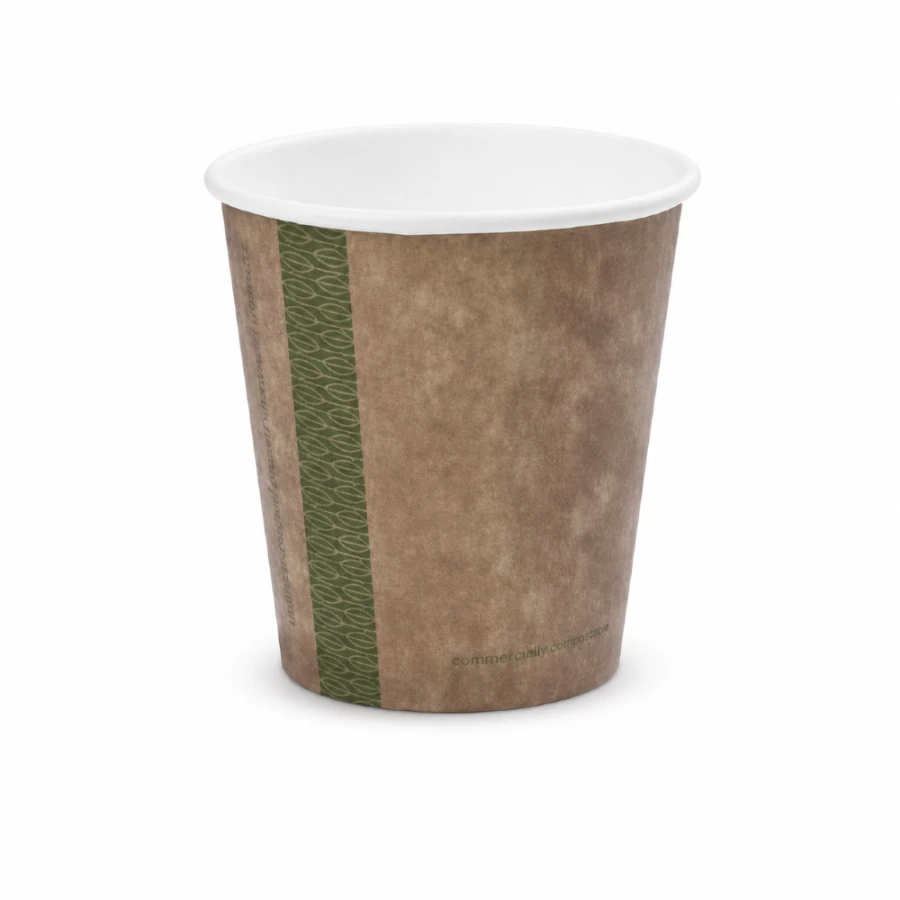 Kubek papierowy jednowarstwowy kraft 280 ml fi 89 mm - 50 sztuk