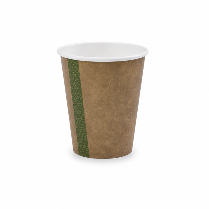 Kubek papierowy jednowarstwowy kraft 220 ml fi 79 mm - 50 sztuk