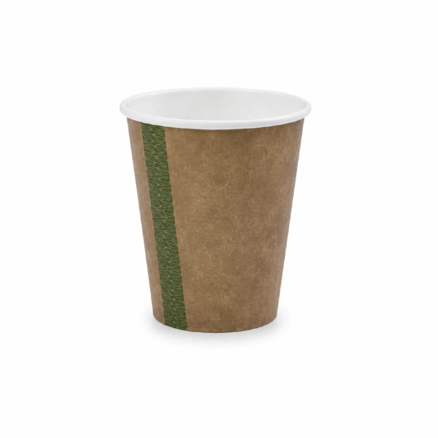 Kubek papierowy jednowarstwowy kraft 220 ml fi 79 mm - 50 sztuk