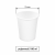 Kubek papierowy biały 180 ml, fi 73 mm - 50 sztuk