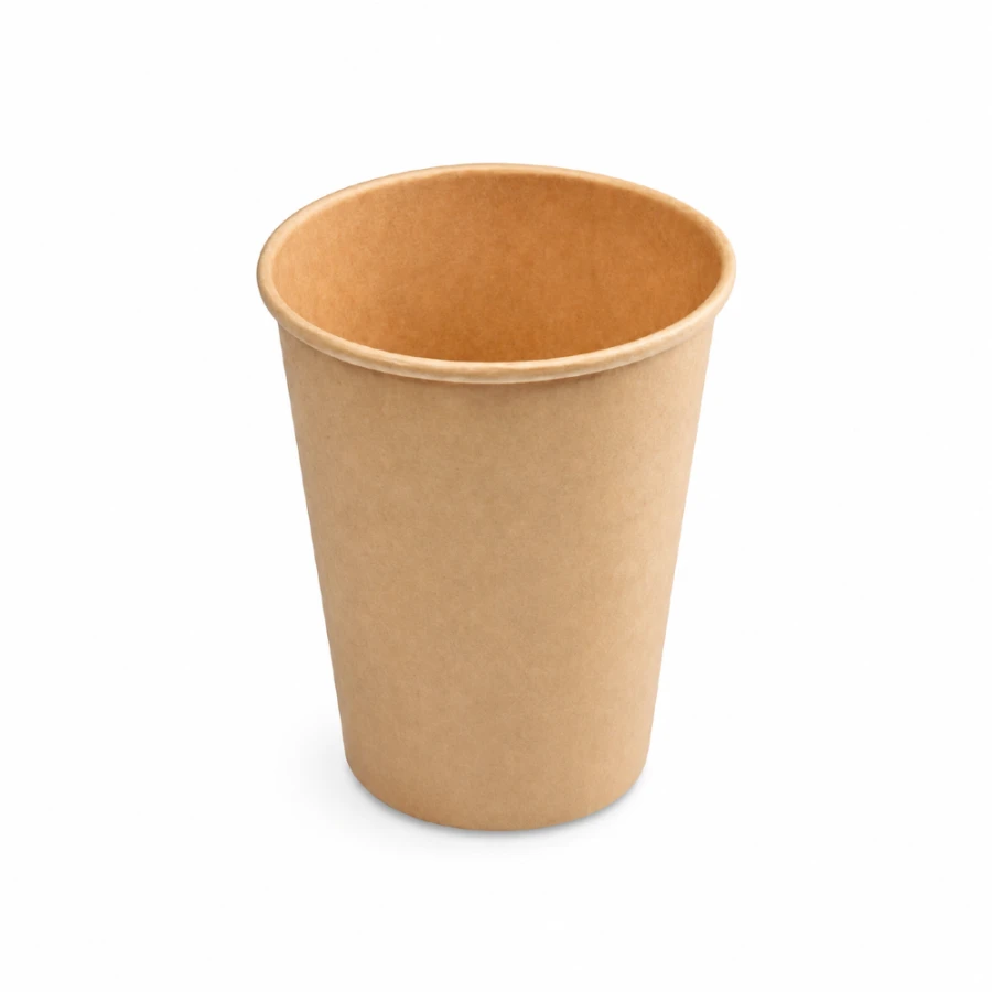 Kubek papierowy kraft 420 ml fi 90 mm - 50 sztuk