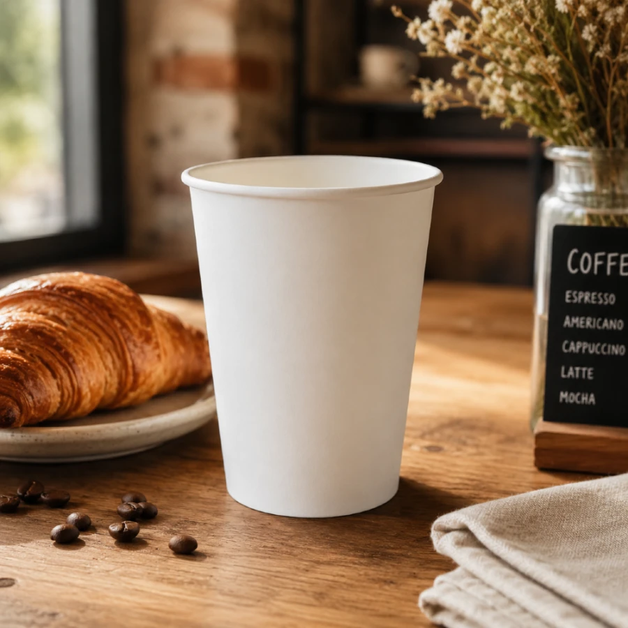 Kubek papierowy biały 250 ml fi 80 mm - 50 sztuk