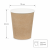 Kubek papierowy kraft 250 ml fi 79 mm - 50 sztuk