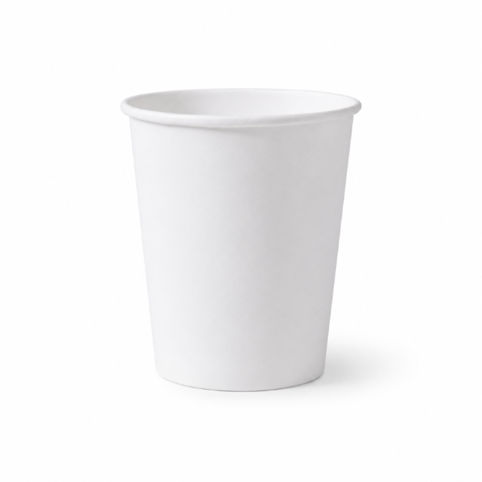 Kubek papierowy, biały, fi 90 mm, 300 ml - 50 sztuk
