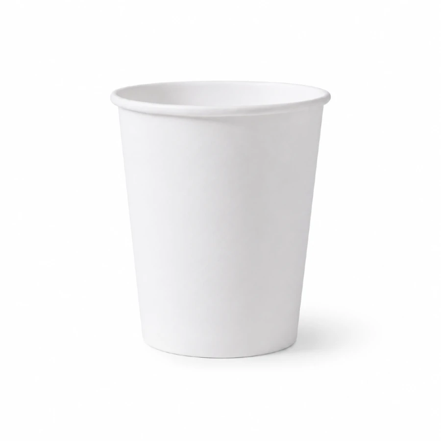 Kubek papierowy, biały, fi 90 mm, 300 ml - 50 sztuk