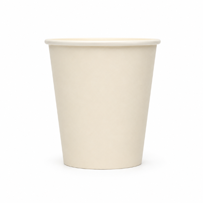 Kubek papierowy z powłoką dyspersyjną biały 250 ml fi 80 mm - 50 sztuk