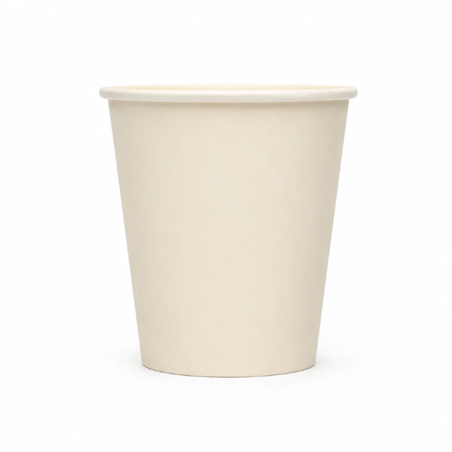 Kubek papierowy z powłoką dyspersyjną biały 250 ml fi 80 mm - 50 sztuk