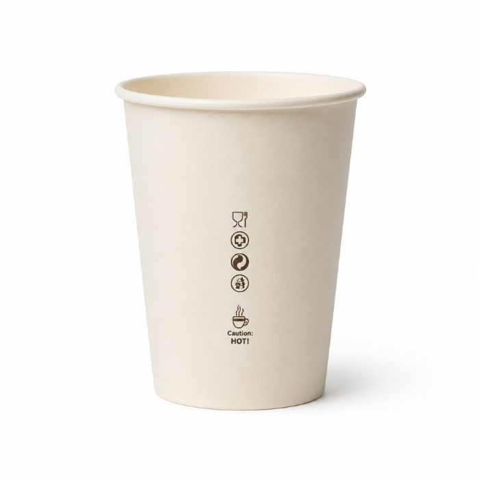 Kubek papierowy z powłoką dyspersyjną biały 420 ml fi 90 mm - 50 sztuk