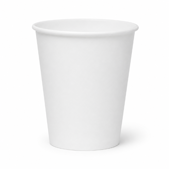Kubek z papieru jednościankowy biały 250 ml fi 8 cm - 50 sztuk