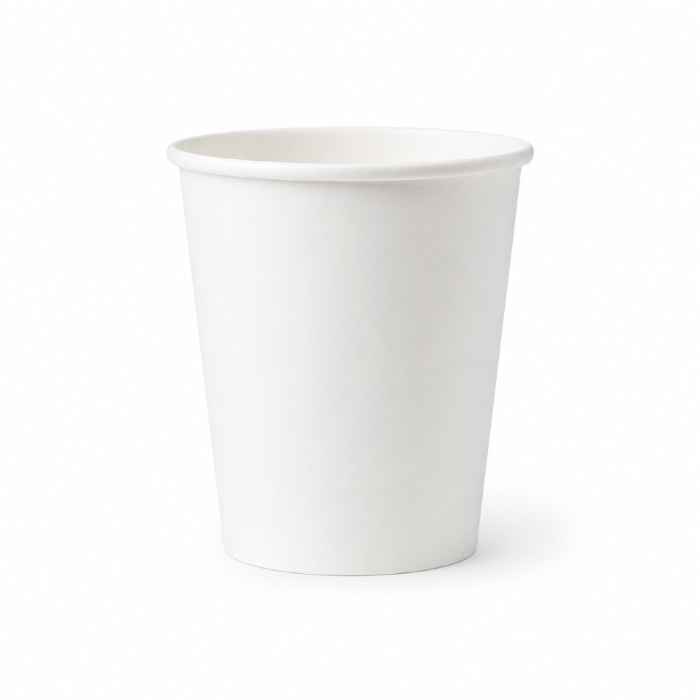 Kubek jednościankowy biały, fi 80 mm, 250 ml - 24 sztuki