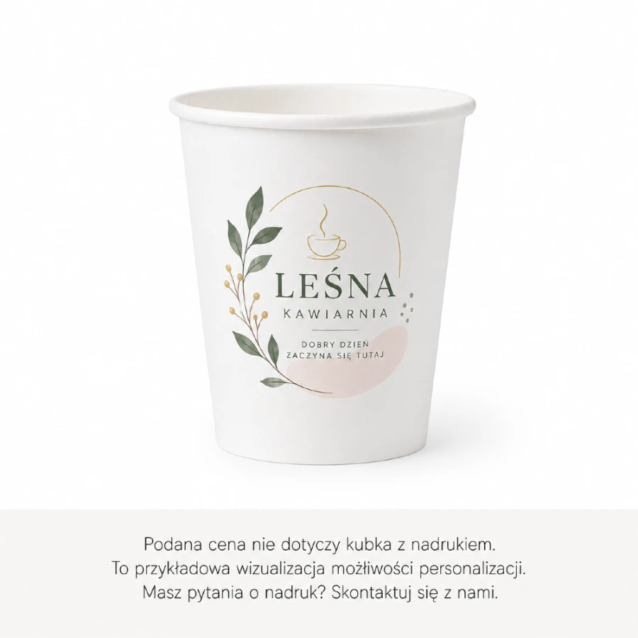 Kubek jednościankowy biały, fi 80 mm, 250 ml - 24 sztuki