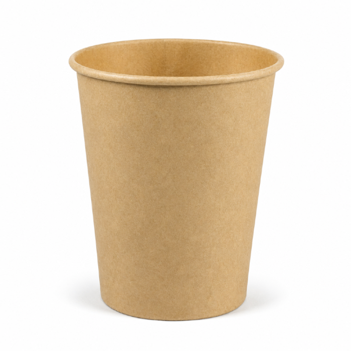 Kubek papierowy kraft, ekologiczny, 250 ml - 100 sztuk
