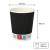 Kubki z papieru czarne Ripple Wall, fi 80 mm 0,2L - 25 sztuk
