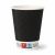 Kubki z papieru czarne Ripple Wall, fi 90 mm 0,3L - 25 sztuk