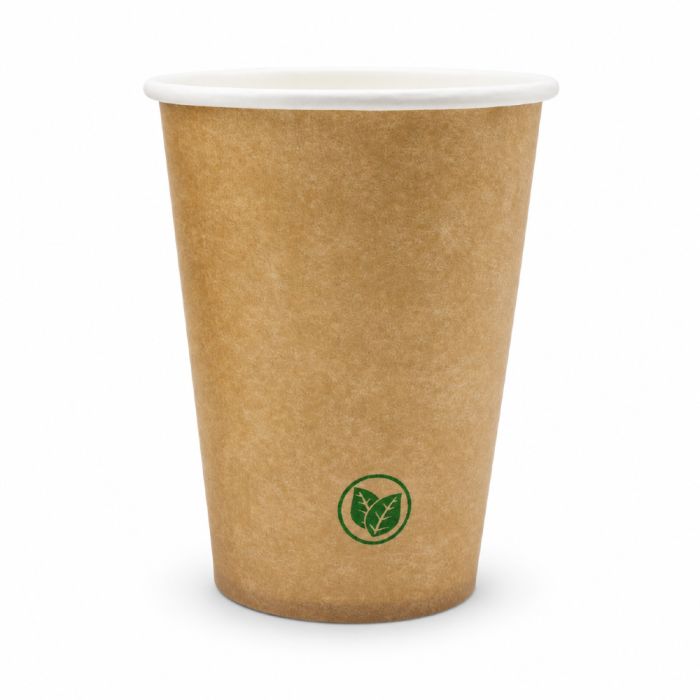 Kubek papierowy 250 ml, kraft - 50 sztuk