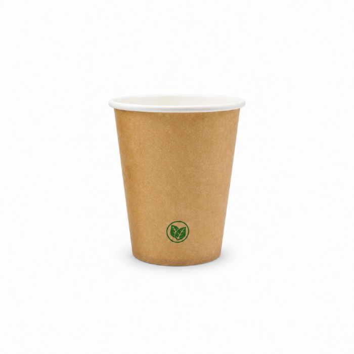 Kubek papierowy 180 ml, kraft - 50 sztuk
