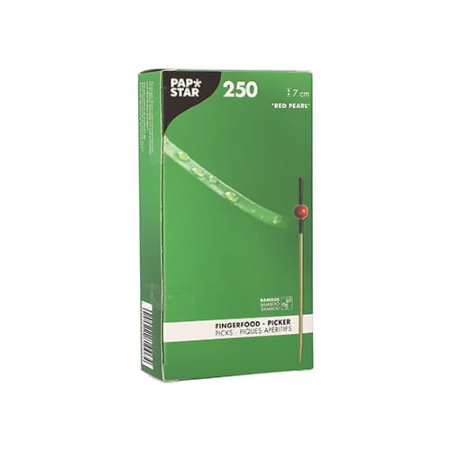 Patyczki fingerfood Red Pearl 7 cm - 250 sztuk
