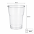 Kubek przezroczysty PET shake 500/650 ml fi 95 mm - 50 sztuk