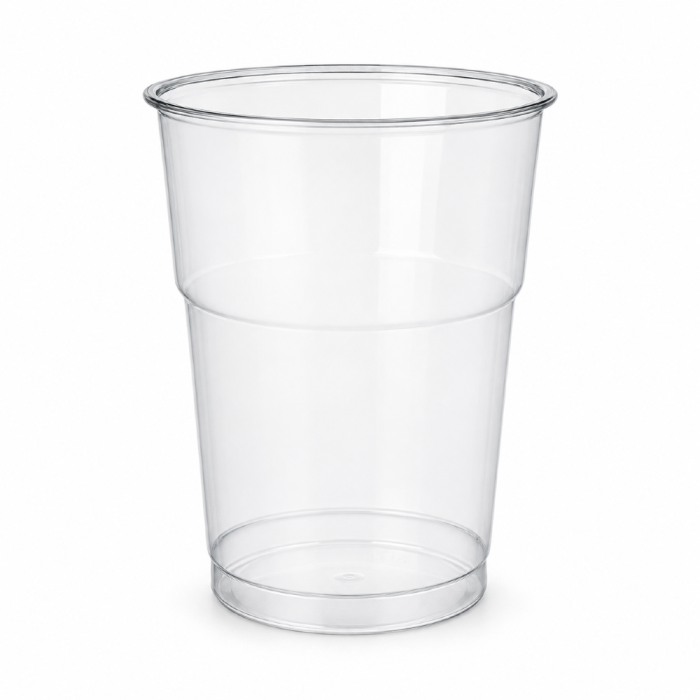Kubek do napojów zimnych Shake 500/645 ml PET fi 95 mm przezroczysty - 50 sztuk