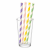 Słomka papierowa do bubble tea mix kolorów w paski 210 mm fi 12 mm - 250 sztuk