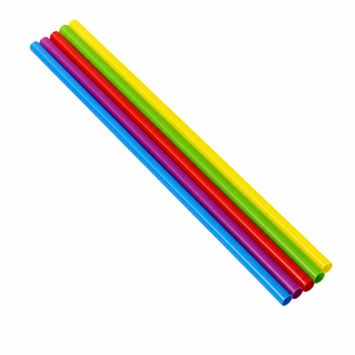 Słomka wielorazowego użytku PP mix kolorów 220 mm fi 7 mm - 500 sztuk
