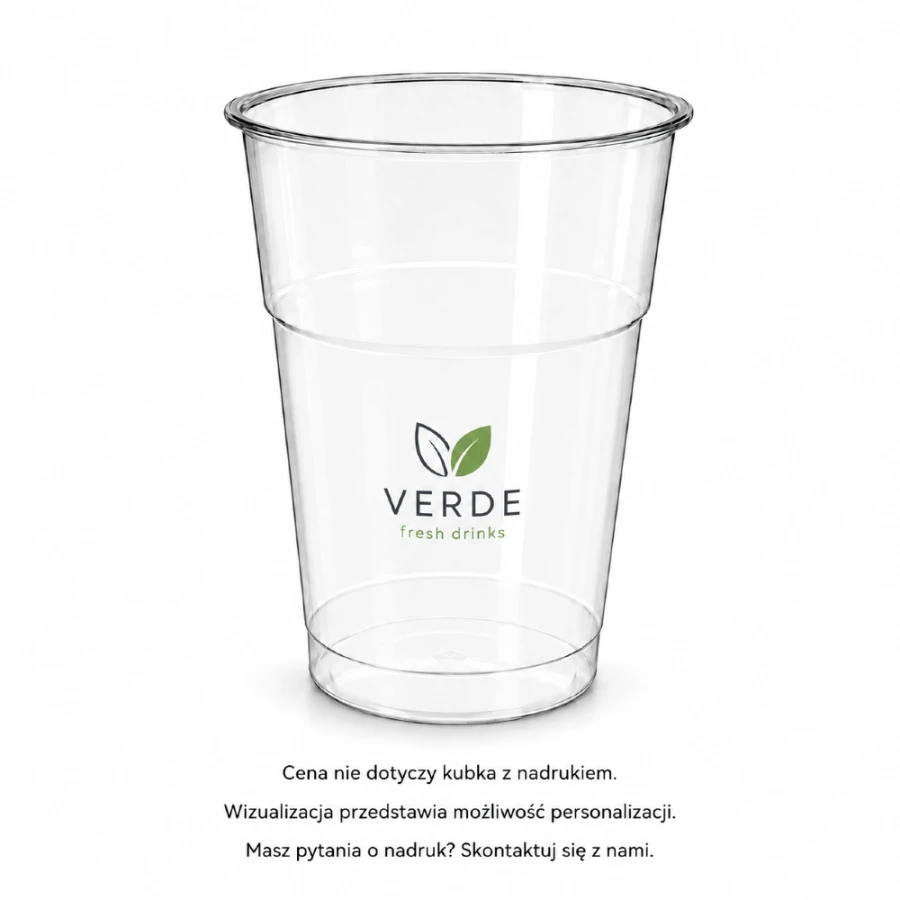Kubek przezroczysty PET shake 250/300 ml fi 78 mm - 50 sztuk