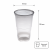 Kubek Rewere Cheers dymny, fi 78 mm, 0,3L - 58 sztuk