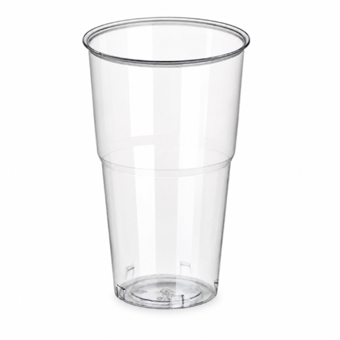 Kubek do napojów zimnych PLA 500 ml transparentny fi 95 mm- 50 sztuk