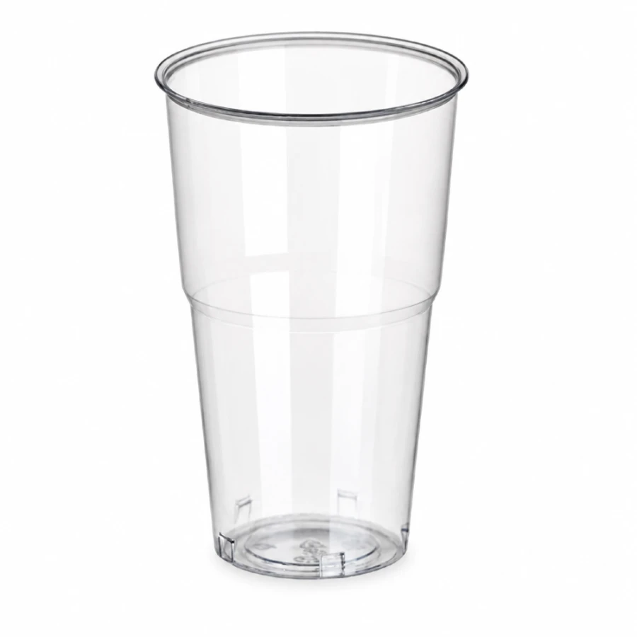 Kubek do napojów zimnych PLA 500 ml transparentny fi 95 mm- 50 sztuk
