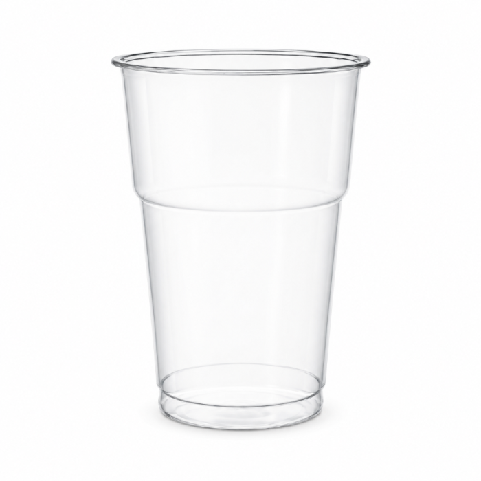 Kubek do piwa 500 ml PP fi 95 mm transparentny - 50 sztuk