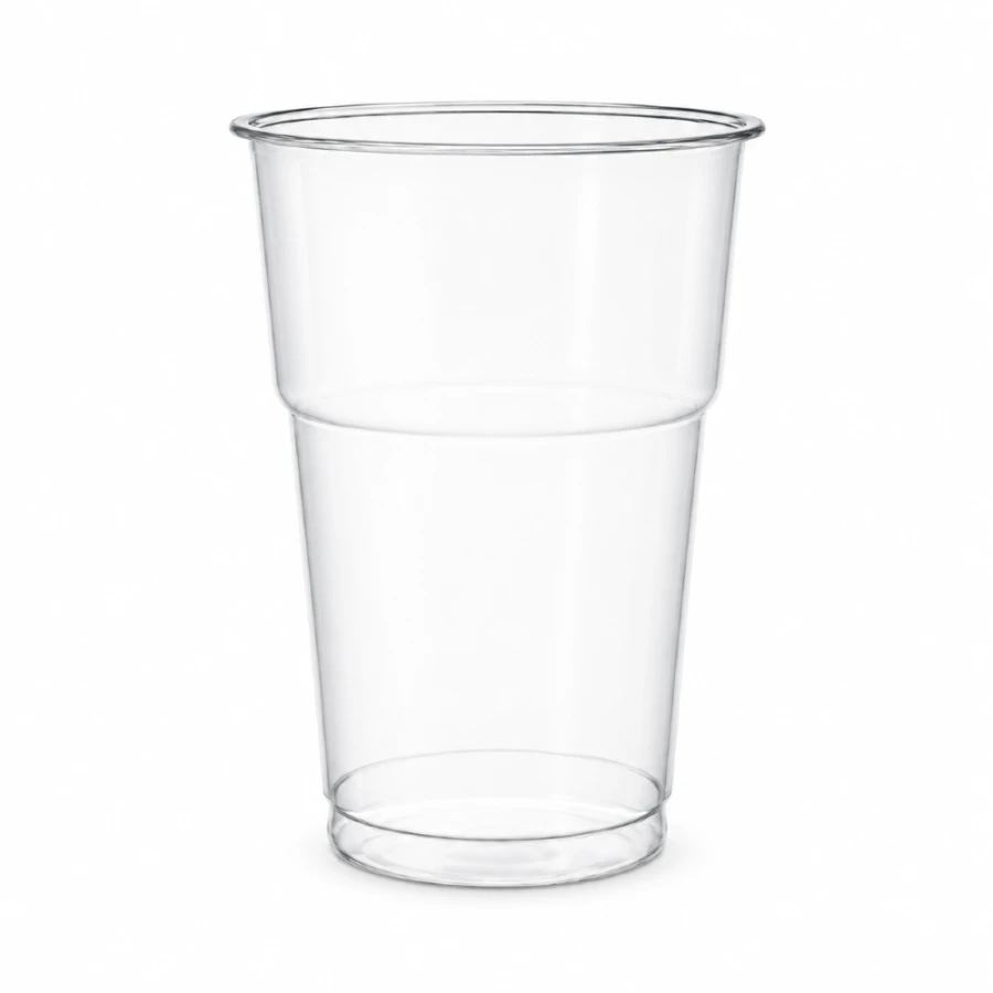 Kubek do piwa 500 ml PP fi 95 mm transparentny - 50 sztuk