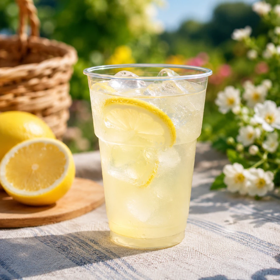 Kubek do piwa 500 ml PP fi 95 mm transparentny - 50 sztuk