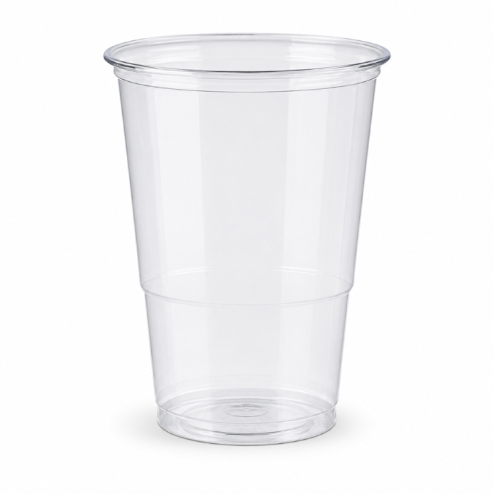 Kubek do piwa PP 400 ml fi 95 mm transparentny - 50 sztuk