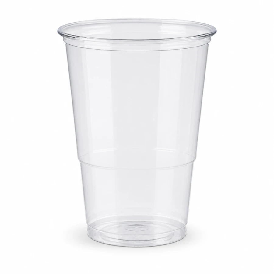 Kubek do piwa PP 400 ml fi 95 mm transparentny - 50 sztuk