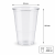 Kubek do piwa PP 400 ml fi 95 mm transparentny - 50 sztuk