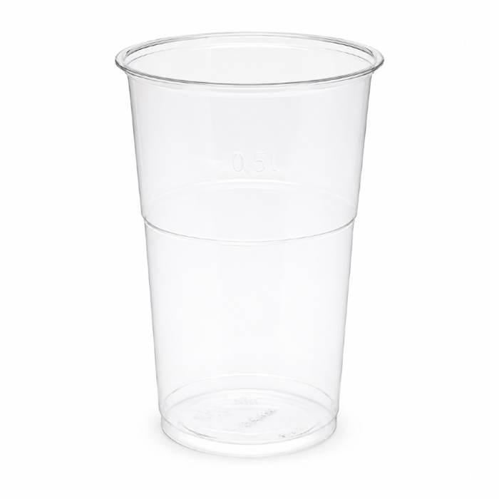 Kubek przezroczysty PET 500 ml fi 95 mm - 50 sztuk