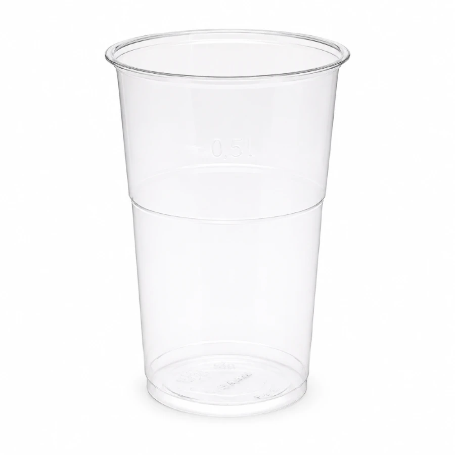 Kubek przezroczysty PET 500 ml fi 95 mm - 50 sztuk