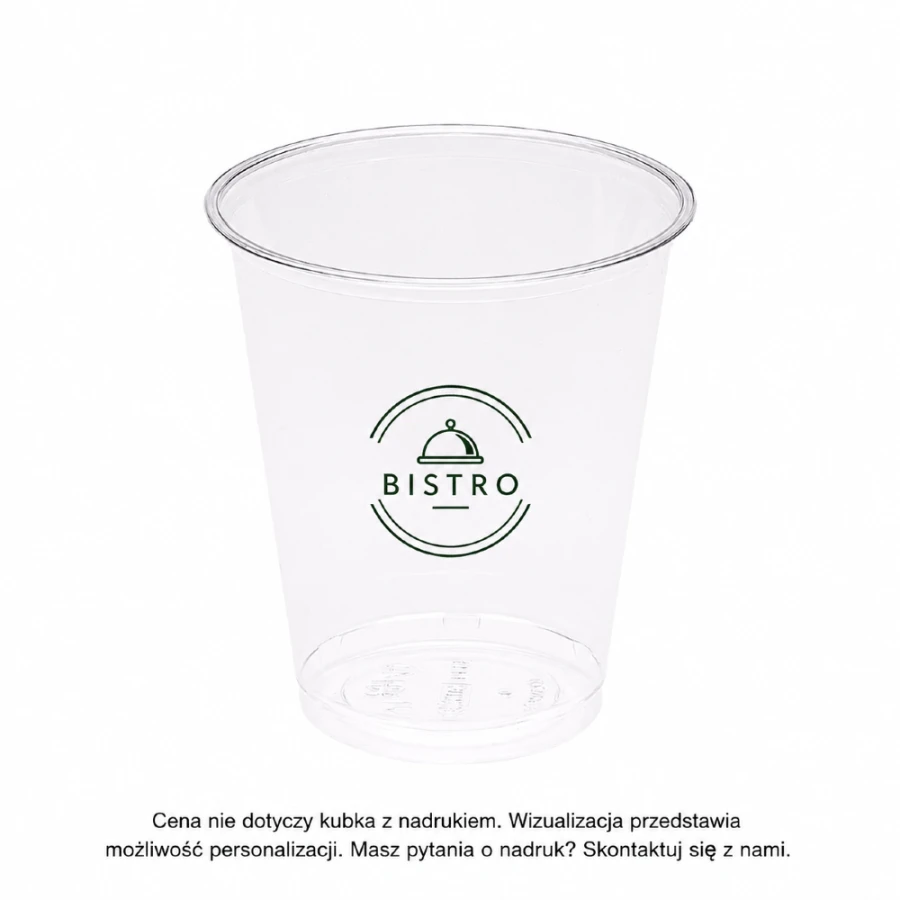 Kubek przezroczysty PET 300 ml fi 95 mm - 50 sztuk