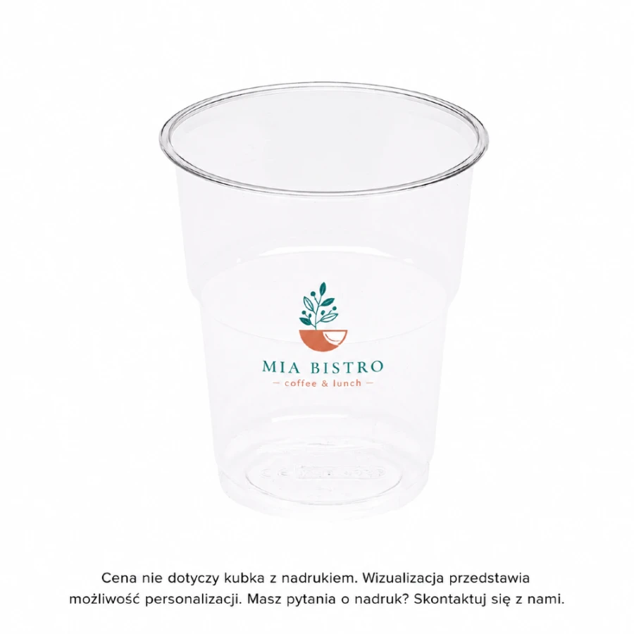 Kubek przezroczysty PET 200 ml fi 78 mm - 50 sztuk