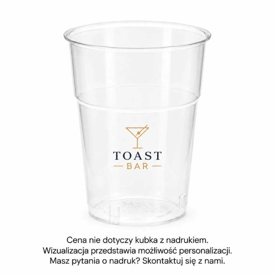 Kubek krystaliczny PS 100 ml, fi 57 mm - 50 szt.