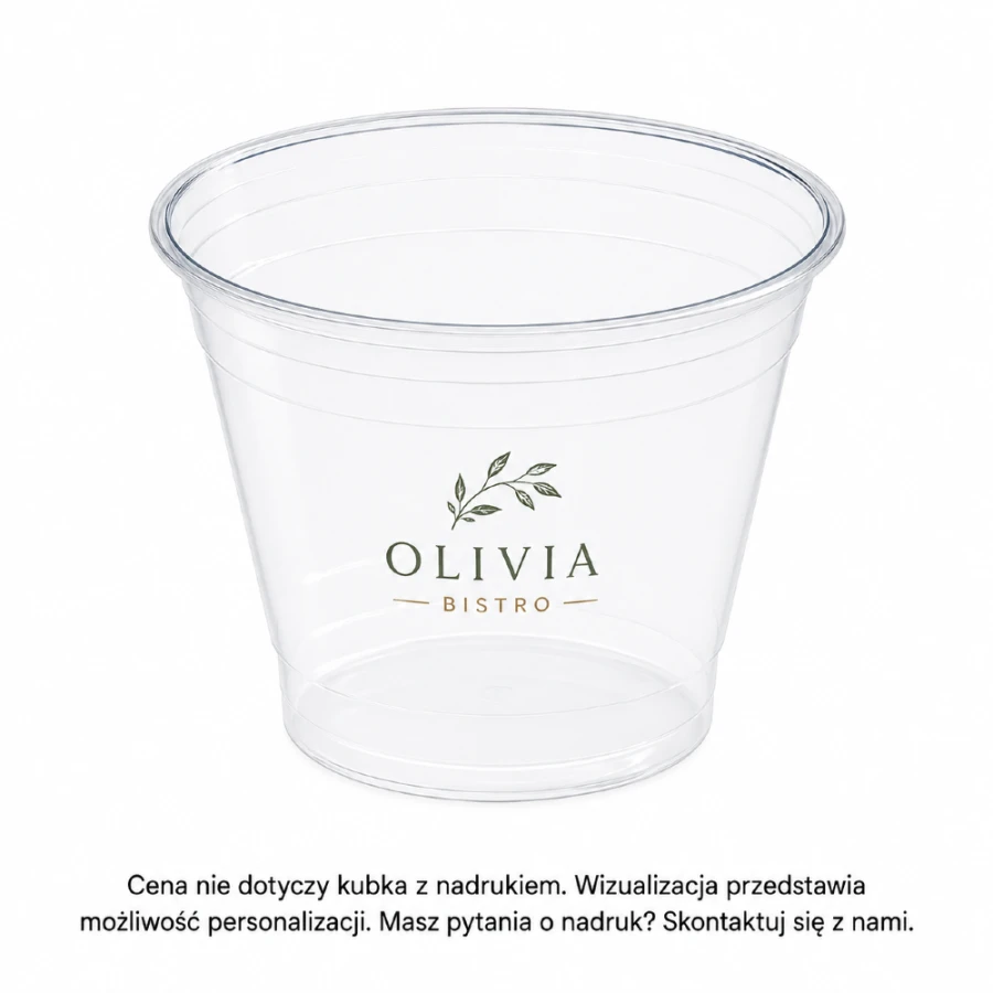 Kubek krystaliczny rPET 250 ml, fi 95mm - 50 szt.