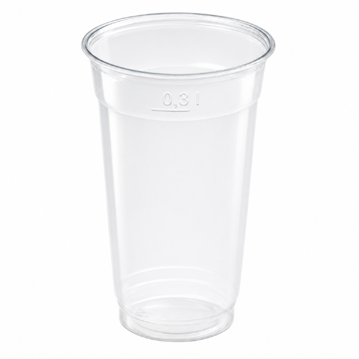 Kubek krystaliczny rPET 300 ml, fi 78mm - 50 szt.
