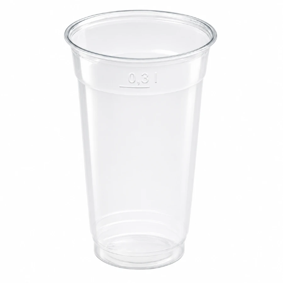 Kubek krystaliczny rPET 300 ml, fi 78mm - 50 szt.